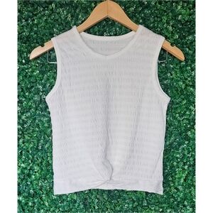 FREE WHEN ADDED TO BUNDLE NWOT Girls White Crop Tank Top